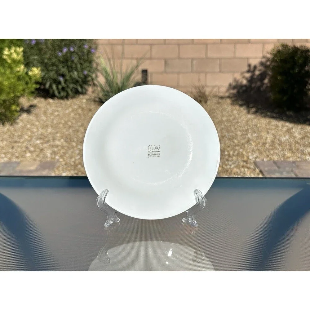 Set of 6 CORELLE by Corning SPRING BLOSSOM GREEN CRAZY DAISY 6 3/4” Bread Plates